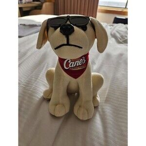 Raising Cane's Dog with Sunglasses & Bandana 8" Plush Stuffed Toy Collectible